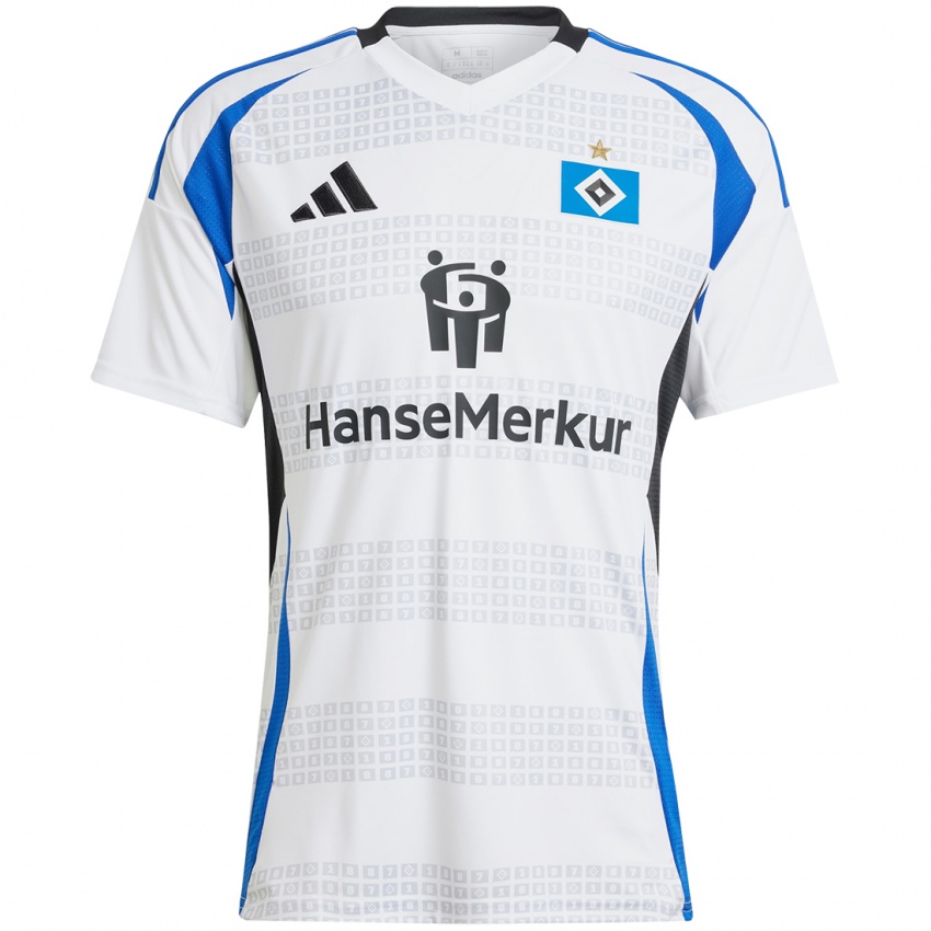 Homem Camisola Merle Kirschstein #25 Azul Branco Principal 2024/25 Camisa Brasil