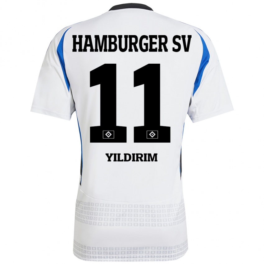 Homem Camisola Mehmet Yildirim #11 Azul Branco Principal 2024/25 Camisa Brasil