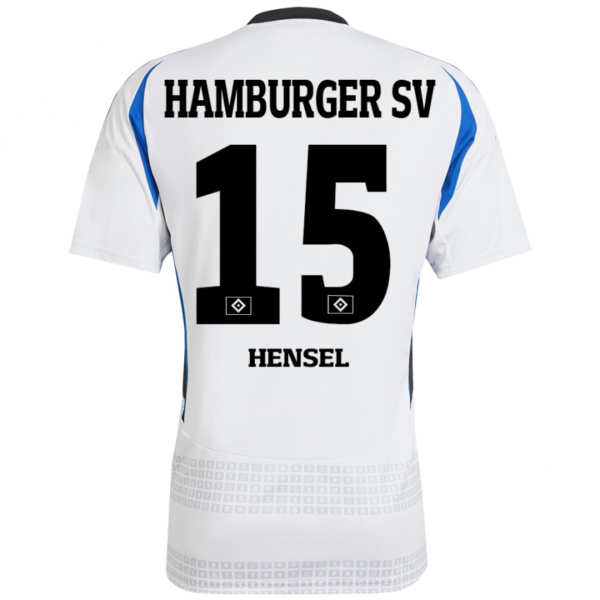 Homem Camisola Janoah Hensel #15 Azul Branco Principal 2024/25 Camisa Brasil