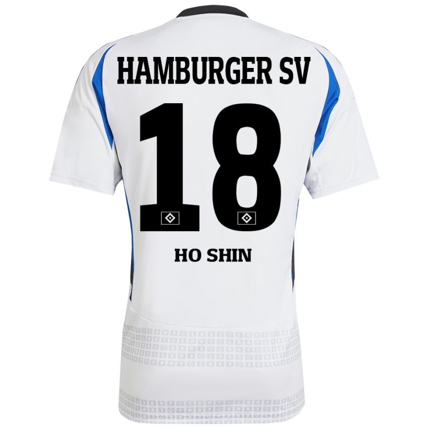 Homem Camisola Jae Ho Shin #18 Azul Branco Principal 2024/25 Camisa Brasil