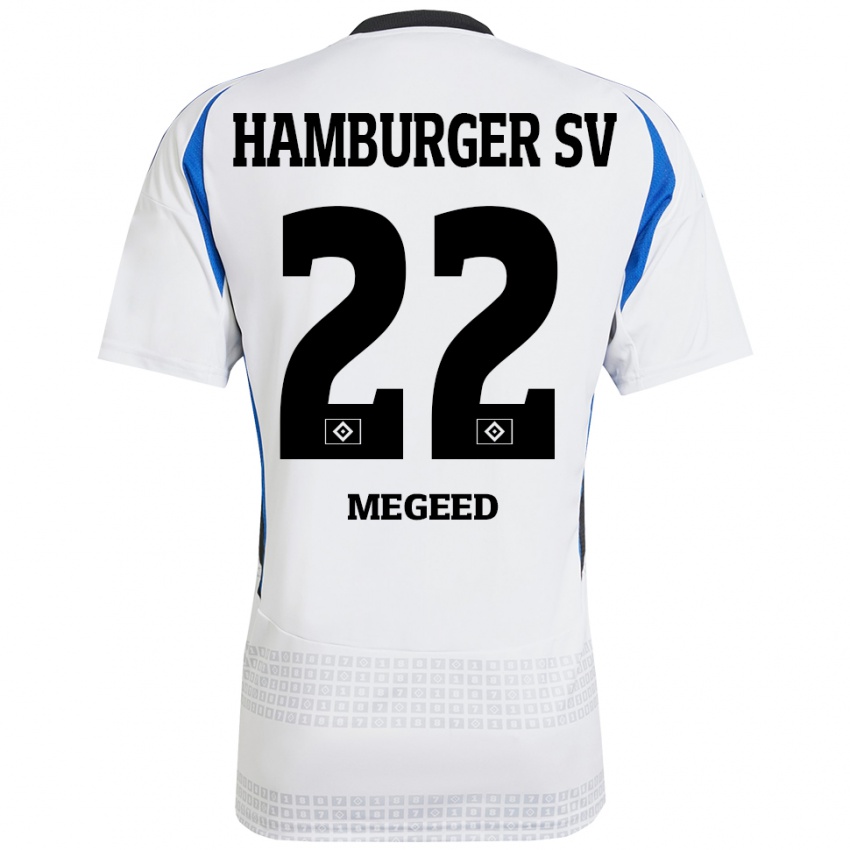 Homem Camisola Omar Megeed #22 Azul Branco Principal 2024/25 Camisa Brasil