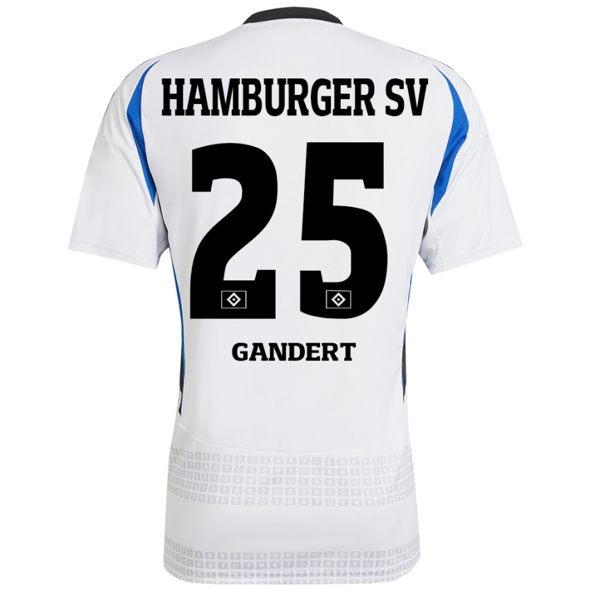 Homem Camisola Jeremy Gandert #25 Azul Branco Principal 2024/25 Camisa Brasil