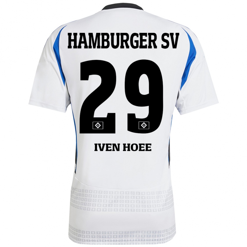 Homem Camisola Lennart Iven Hoee #29 Azul Branco Principal 2024/25 Camisa Brasil