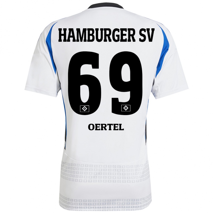 Homem Camisola Jan Oertel #69 Azul Branco Principal 2024/25 Camisa Brasil