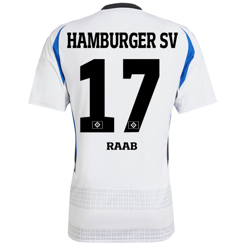 Homem Camisola Lotte Raab #17 Azul Branco Principal 2024/25 Camisa Brasil