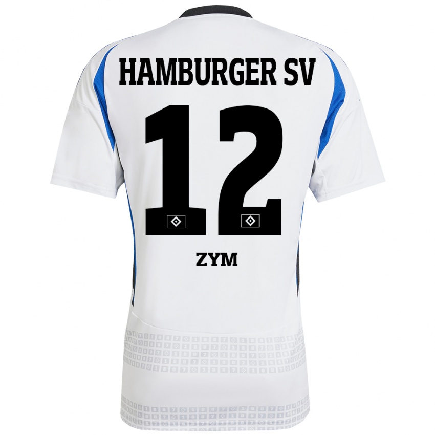 Homem Camisola Marcel Zym #12 Azul Branco Principal 2024/25 Camisa Brasil