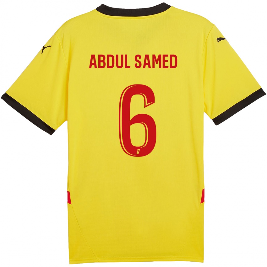 Homem Camisola Salis Abdul Samed #6 Vermelho Amarelo Principal 2024/25 Camisa Brasil