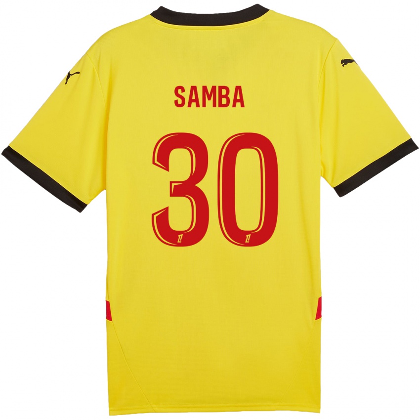 Homem Camisola Brice Samba #30 Vermelho Amarelo Principal 2024/25 Camisa Brasil