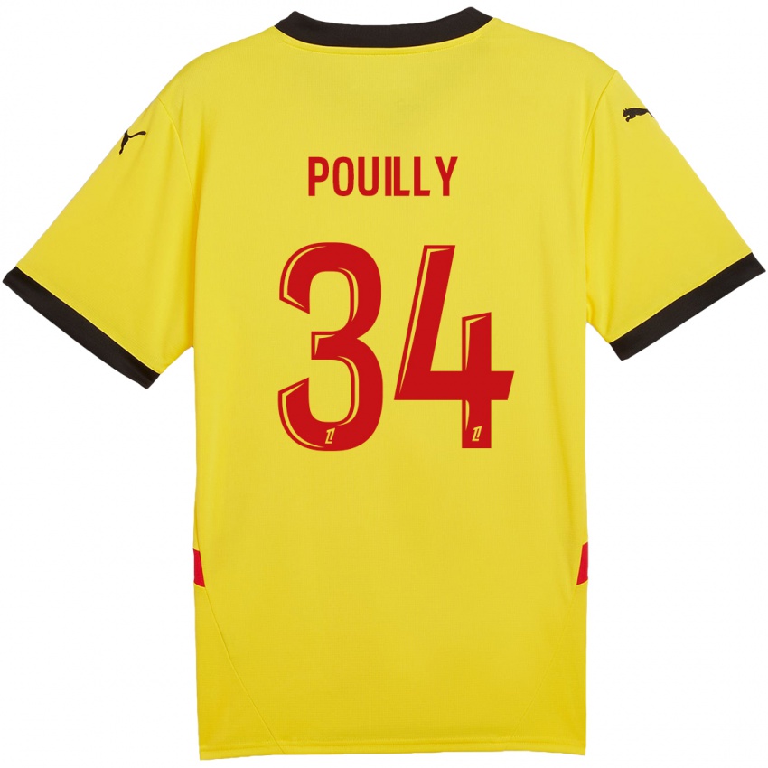 Homem Camisola Tom Pouilly #34 Vermelho Amarelo Principal 2024/25 Camisa Brasil