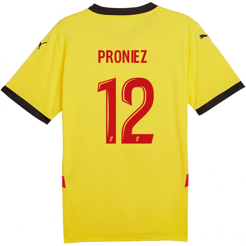 Homem Camisola Fany Proniez #12 Vermelho Amarelo Principal 2024/25 Camisa Brasil