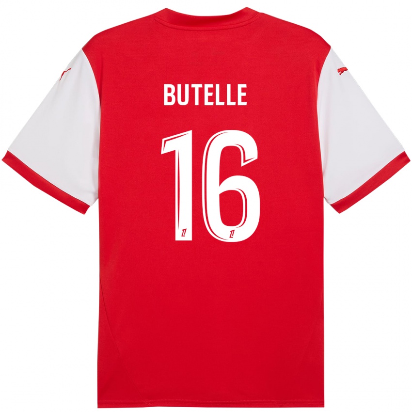 Homem Camisola Ludovic Butelle #16 Branco Vermelho Principal 2024/25 Camisa Brasil