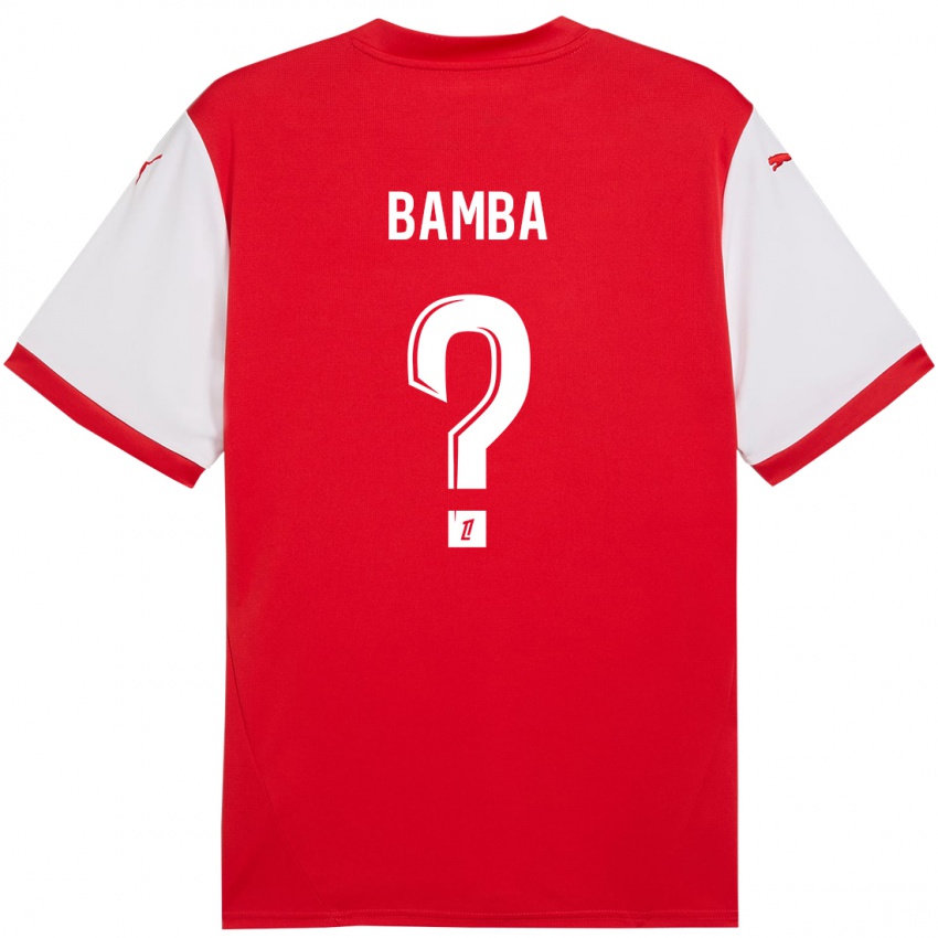 Homem Camisola Mohamed Bamba #0 Branco Vermelho Principal 2024/25 Camisa Brasil