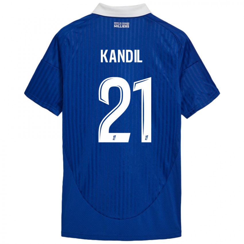 Homem Camisola Nordine Kandil #21 Branco Azul Principal 2024/25 Camisa Brasil