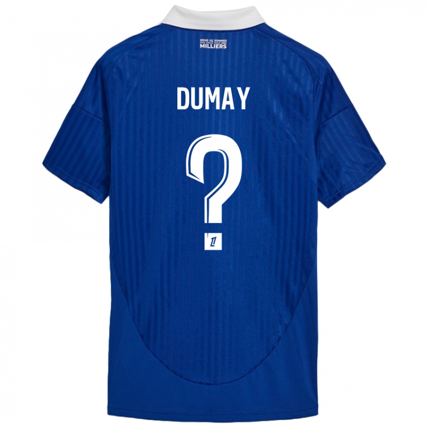 Homem Camisola Yoann Dumay #0 Branco Azul Principal 2024/25 Camisa Brasil