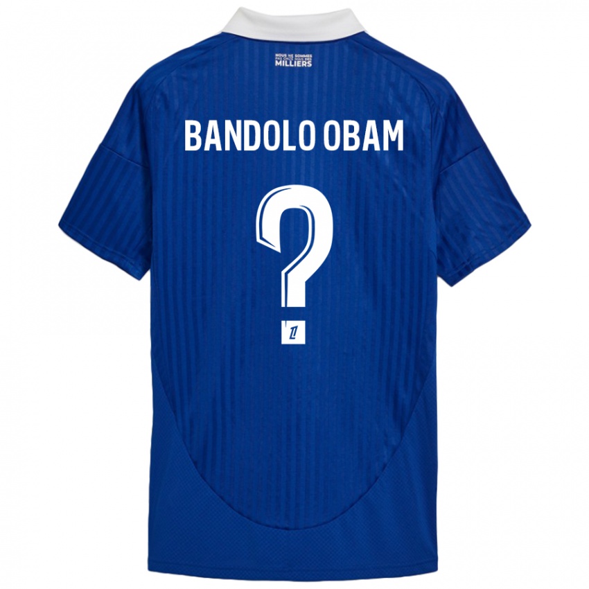 Homem Camisola Randy Bandolo Obam #0 Branco Azul Principal 2024/25 Camisa Brasil