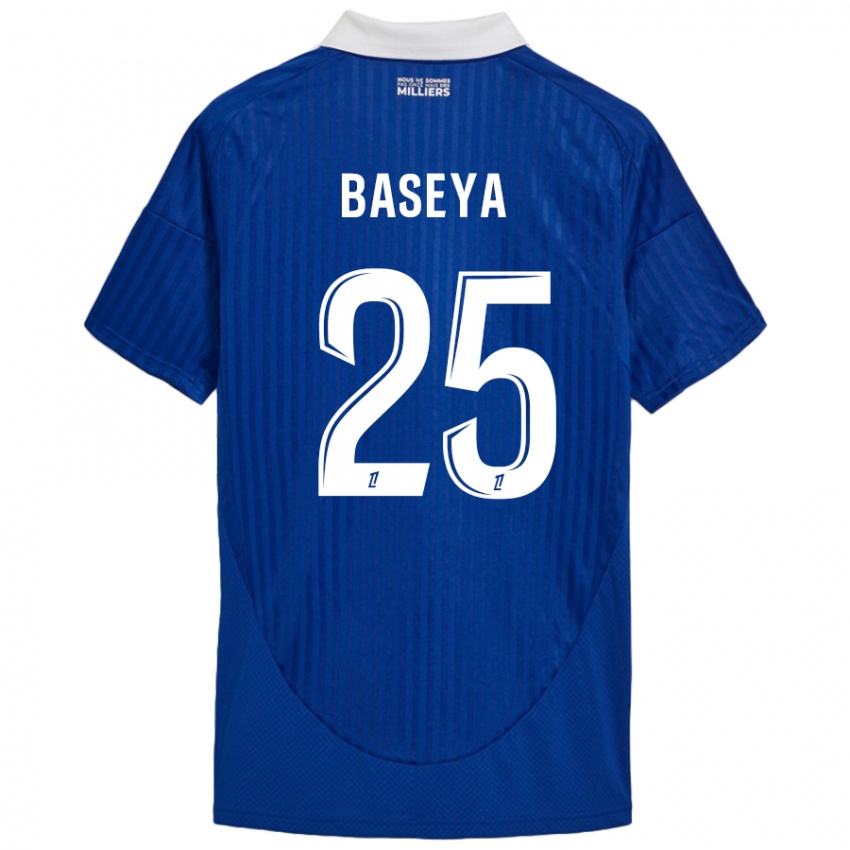 Homem Camisola Steven Baseya #25 Branco Azul Principal 2024/25 Camisa Brasil