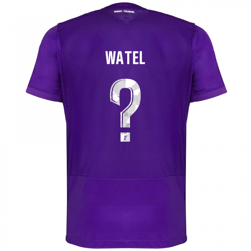 Homem Camisola Kylian Watel #0 Branco Roxo Principal 2024/25 Camisa Brasil