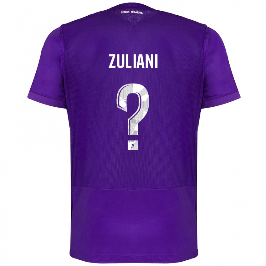 Homem Camisola Edhy Zuliani #0 Branco Roxo Principal 2024/25 Camisa Brasil