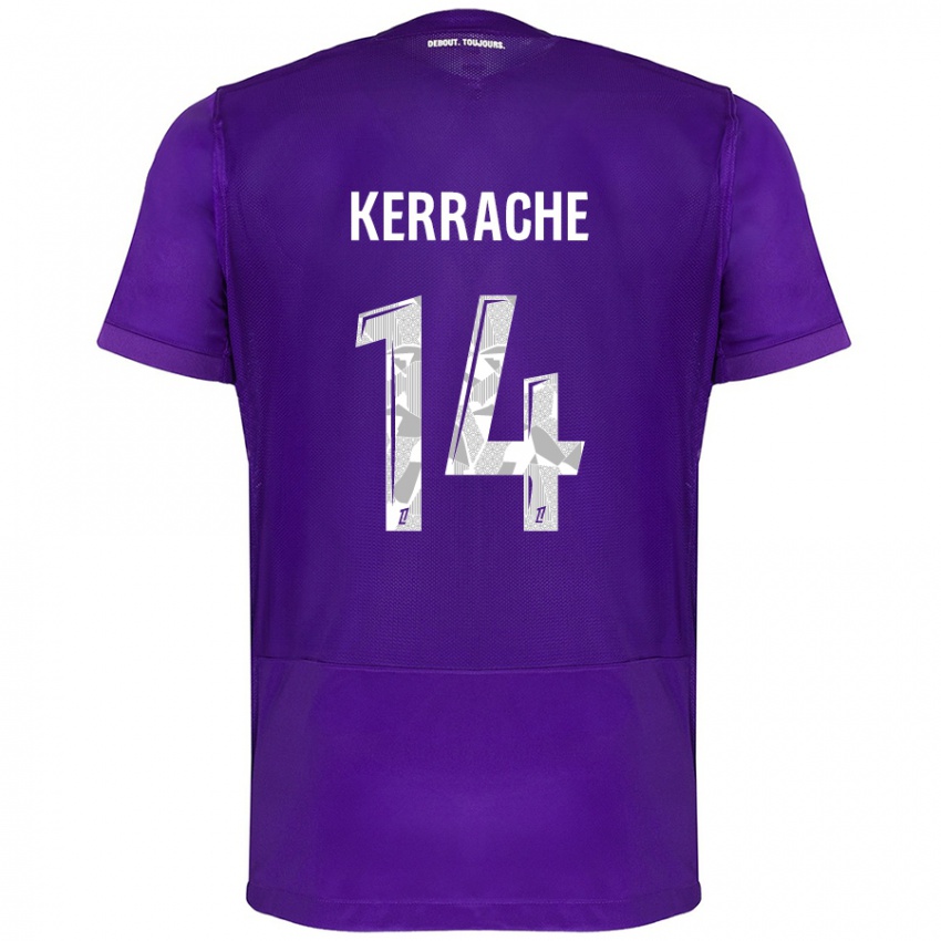 Homem Camisola Marina Kerrache #14 Branco Roxo Principal 2024/25 Camisa Brasil