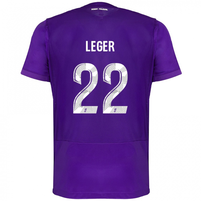 Homem Camisola Christelle Léger #22 Branco Roxo Principal 2024/25 Camisa Brasil