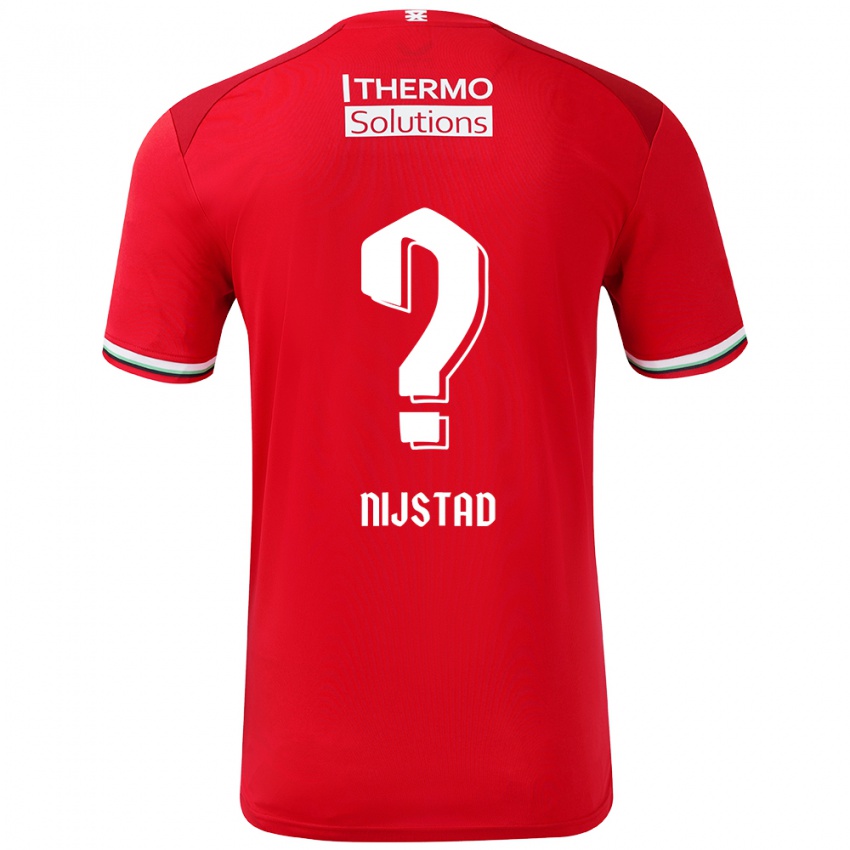 Homem Camisola Ruud Nijstad #0 Vermelho Branco Principal 2024/25 Camisa Brasil