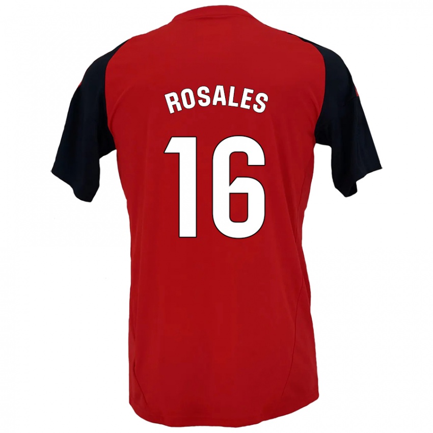 Homem Camisola Diego Rosales #16 Vermelho Preto Principal 2024/25 Camisa Brasil