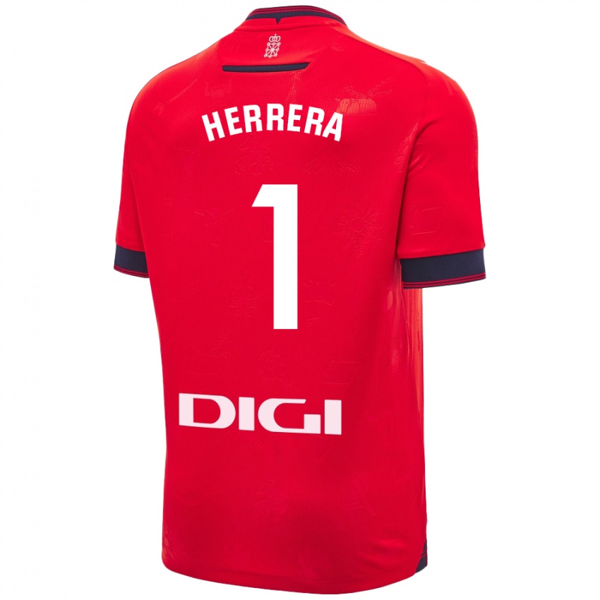 Homem Camisola Sergio Herrera #1 Branco Vermelho Principal 2024/25 Camisa Brasil