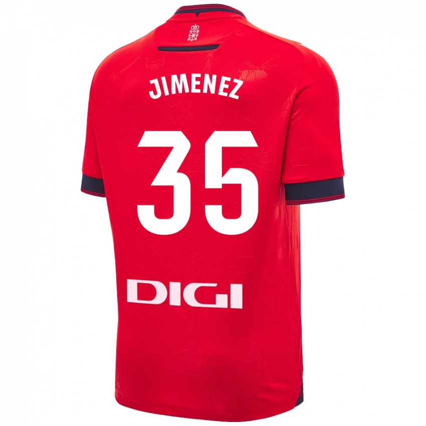 Homem Camisola Álex Jimenez #35 Branco Vermelho Principal 2024/25 Camisa Brasil