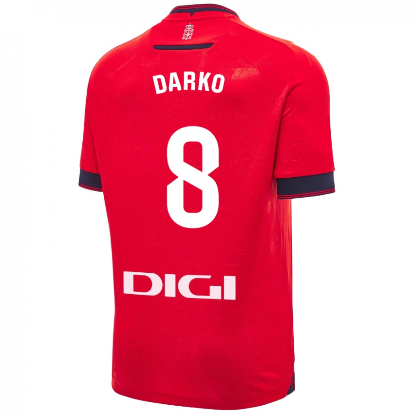 Homem Camisola Darko Brasanac #8 Branco Vermelho Principal 2024/25 Camisa Brasil