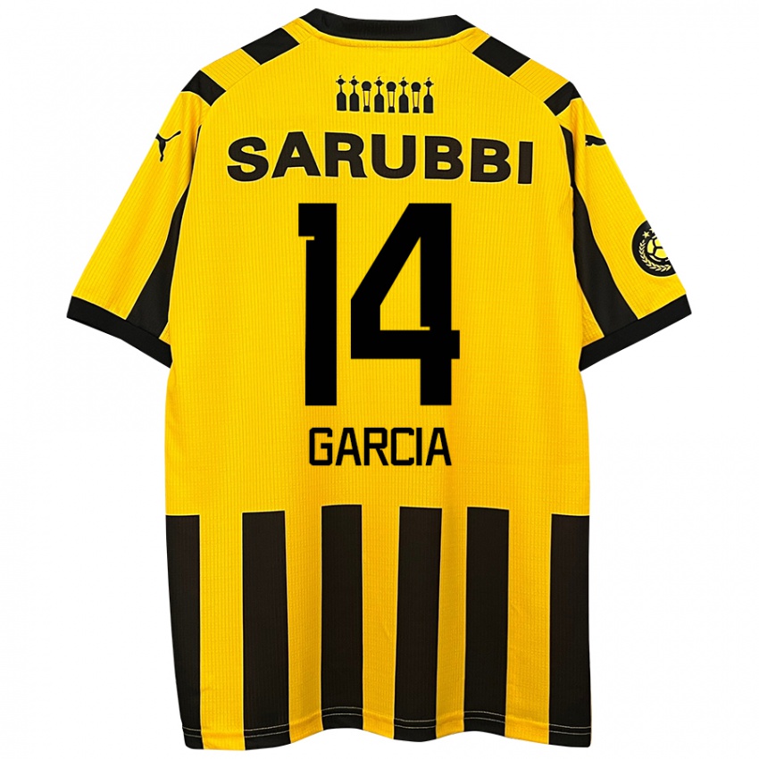 Homem Camisola Damián García #14 Preto Amarelo Principal 2024/25 Camisa Brasil