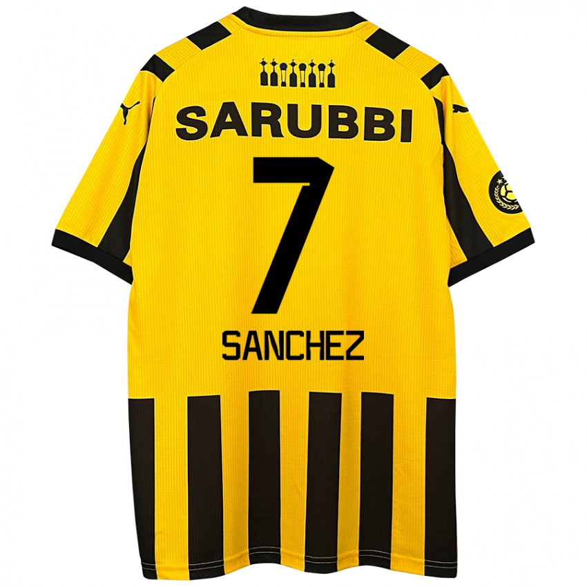 Homem Camisola Carlos Sánchez #7 Preto Amarelo Principal 2024/25 Camisa Brasil