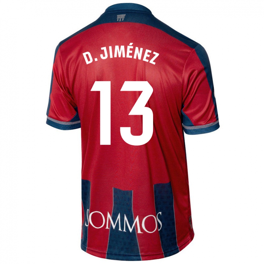 Homem Camisola Dani Jiménez #13 Azul Vermelho Principal 2024/25 Camisa Brasil