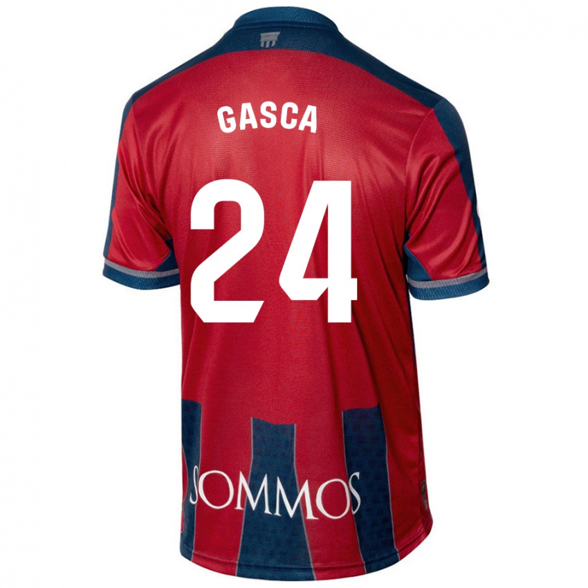 Homem Camisola Verónica Gasca #24 Azul Vermelho Principal 2024/25 Camisa Brasil