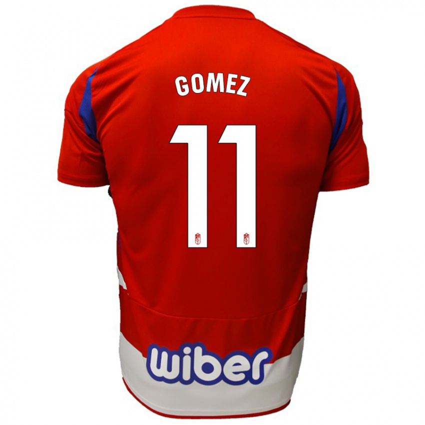 Homem Camisola Andrea Gómez #11 Azul Vermelho Branco Principal 2024/25 Camisa Brasil