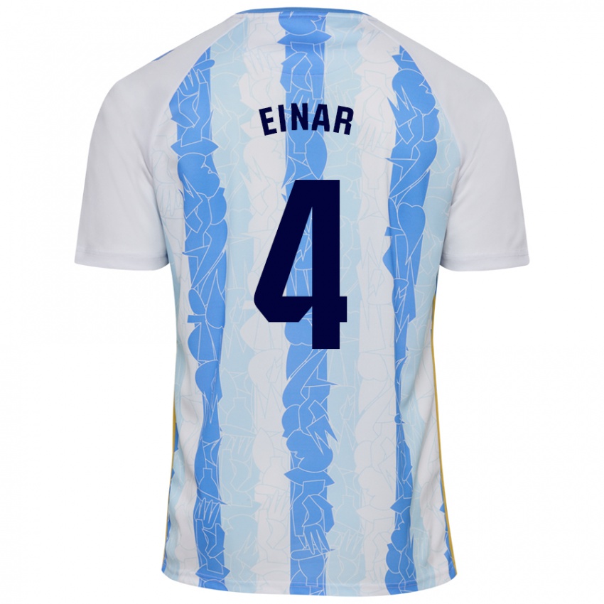 Homem Camisola Einar Galilea #4 Azul Branco Principal 2024/25 Camisa Brasil