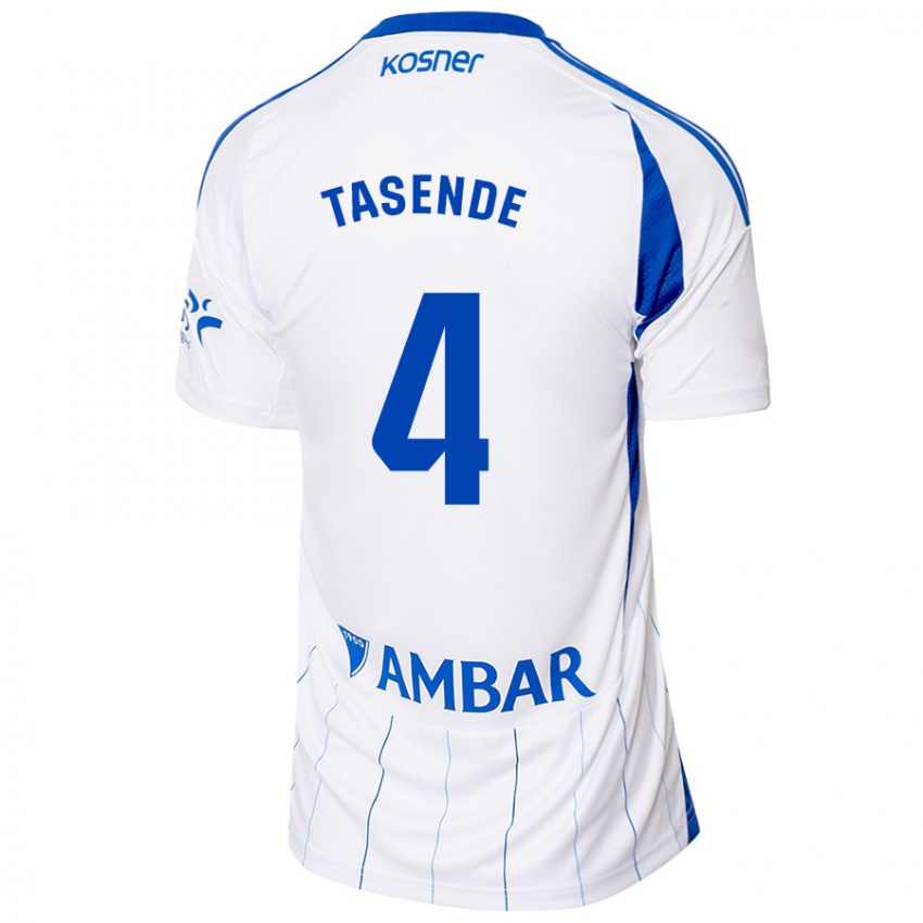 Homem Camisola Dani Tasende #4 Vermelho Branco Principal 2024/25 Camisa Brasil