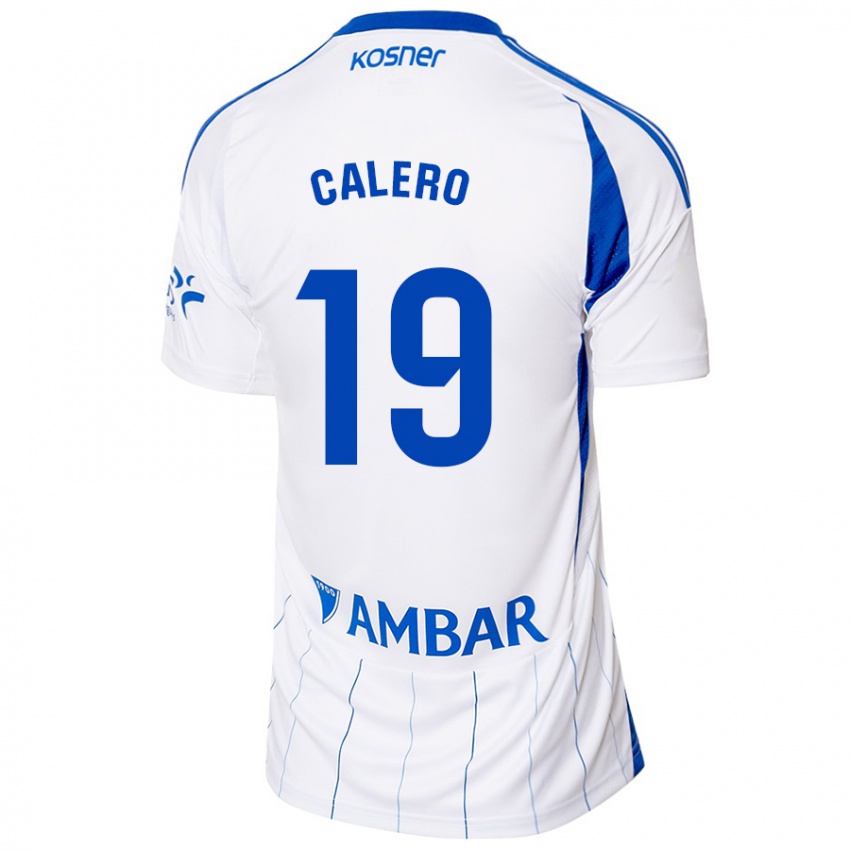 Homem Camisola Iván Calero #19 Vermelho Branco Principal 2024/25 Camisa Brasil