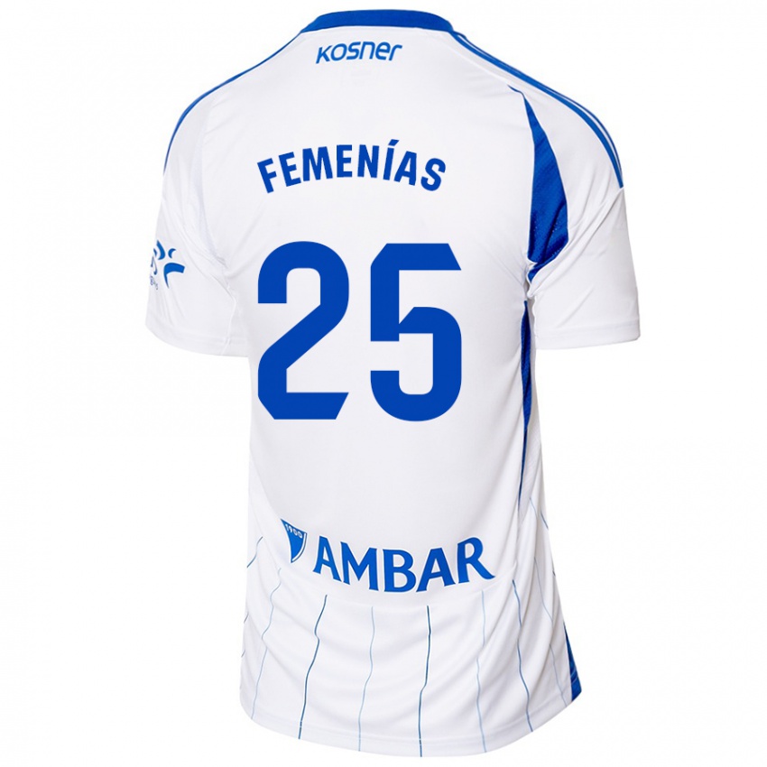 Homem Camisola Joan Femenías #25 Vermelho Branco Principal 2024/25 Camisa Brasil