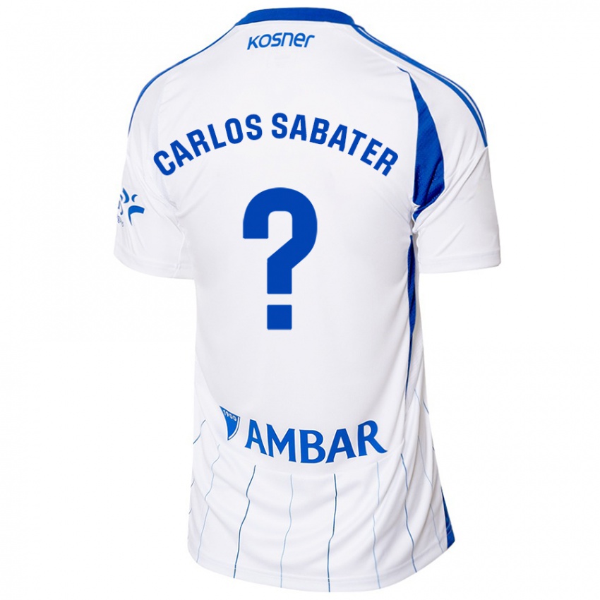 Homem Camisola Juan Carlos Sabater #0 Vermelho Branco Principal 2024/25 Camisa Brasil