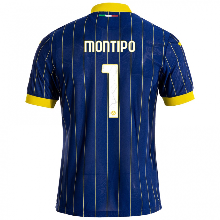 Homem Camisola Lorenzo Montipò #1 Azul Amarelo Principal 2024/25 Camisa Brasil