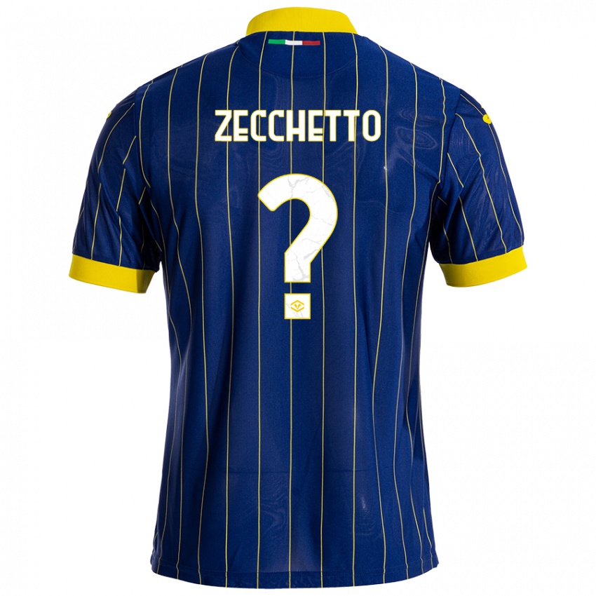 Homem Camisola Leonardo Zecchetto #0 Azul Amarelo Principal 2024/25 Camisa Brasil