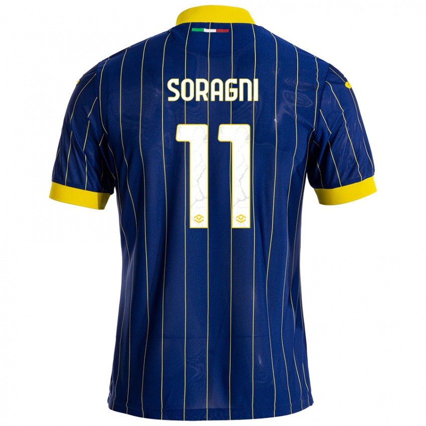 Homem Camisola Alberto Soragni #11 Azul Amarelo Principal 2024/25 Camisa Brasil