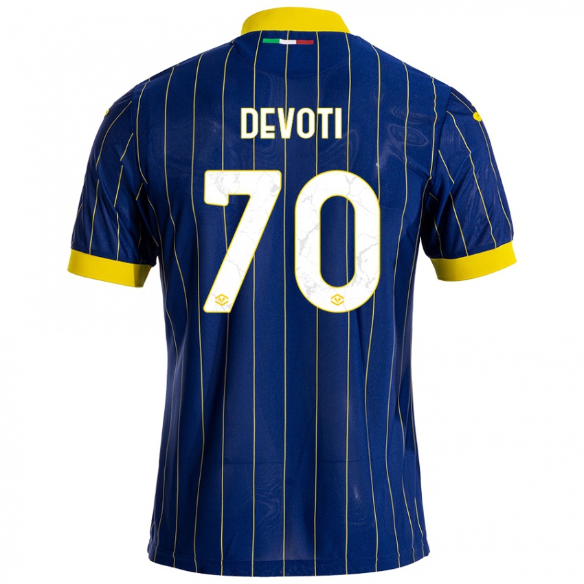 Homem Camisola Andrea Devoti #70 Azul Amarelo Principal 2024/25 Camisa Brasil