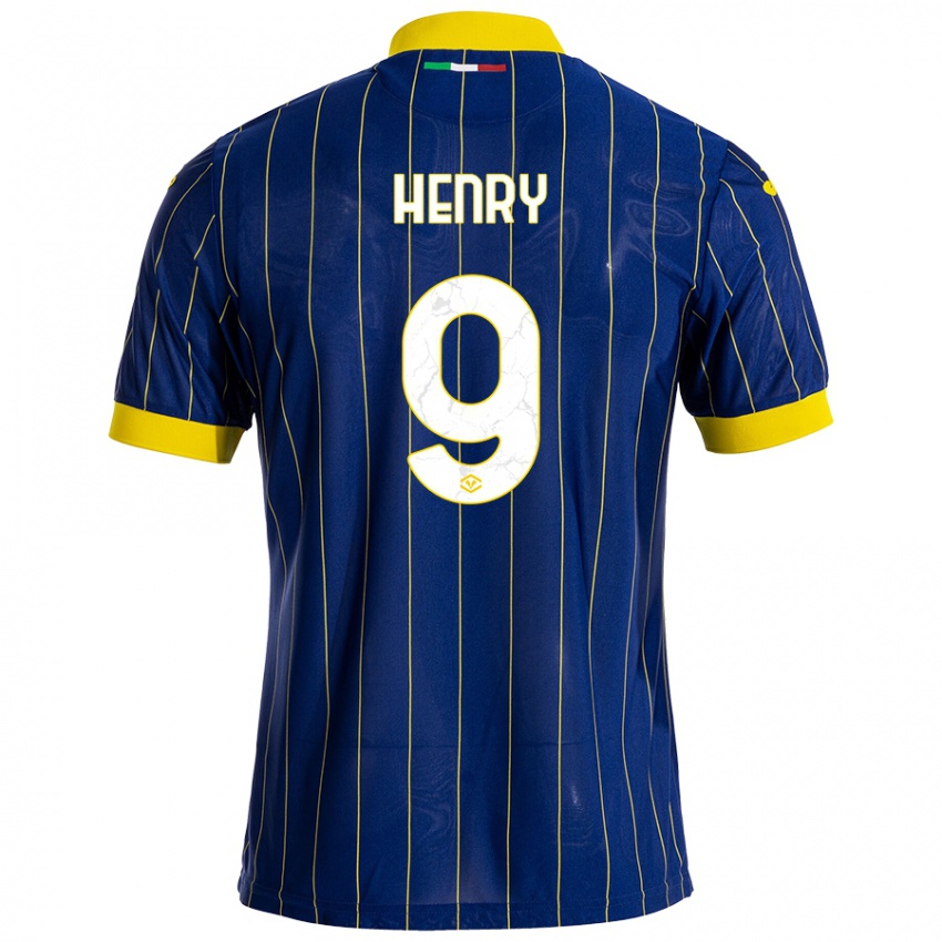 Homem Camisola Thomas Henry #9 Azul Amarelo Principal 2024/25 Camisa Brasil