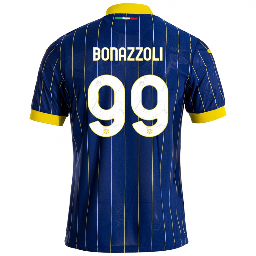 Homem Camisola Federico Bonazzoli #99 Azul Amarelo Principal 2024/25 Camisa Brasil