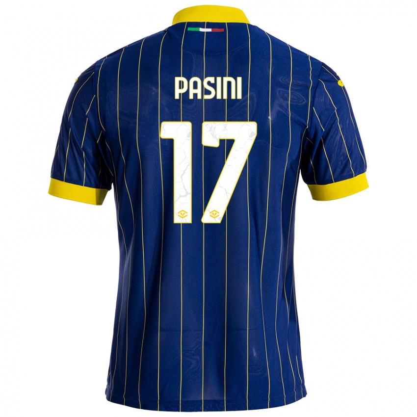 Homem Camisola Veronica Pasini #17 Azul Amarelo Principal 2024/25 Camisa Brasil