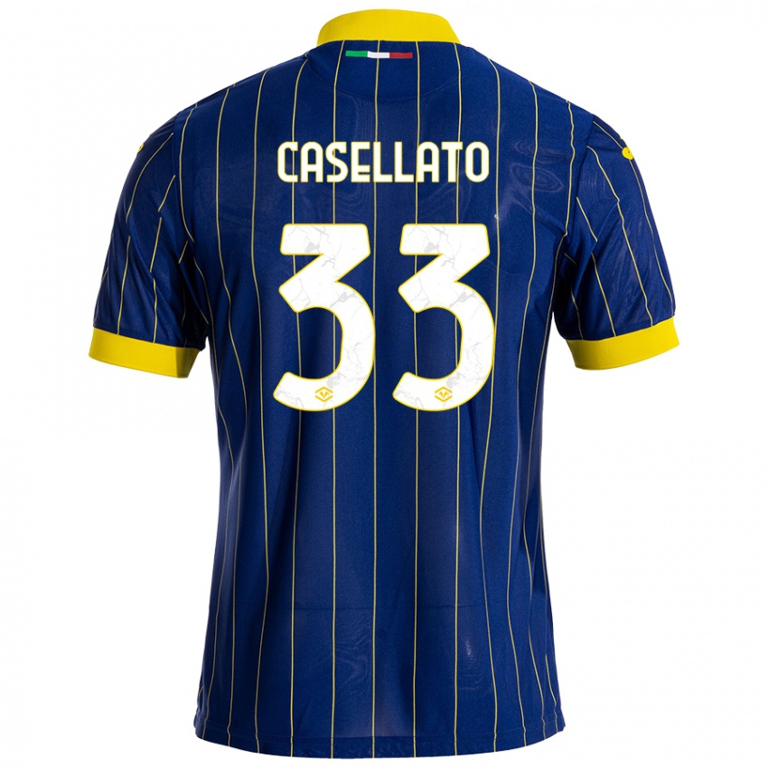 Homem Camisola Elisa Casellato #33 Azul Amarelo Principal 2024/25 Camisa Brasil