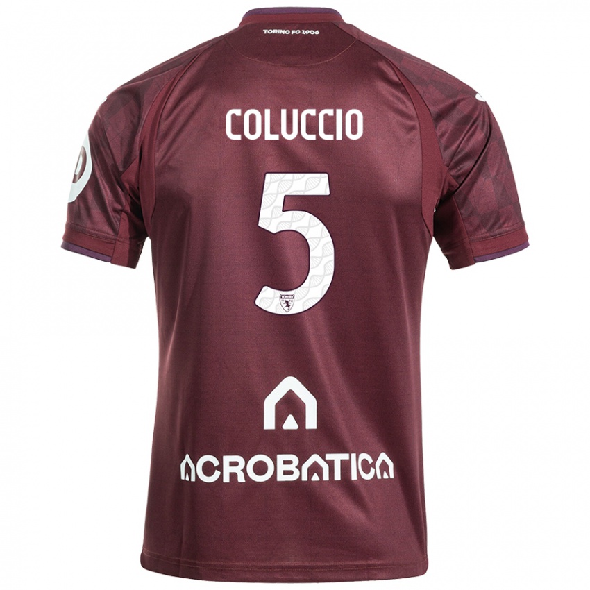 Homem Camisola Francesca Coluccio #5 Branco Castanho Principal 2024/25 Camisa Brasil