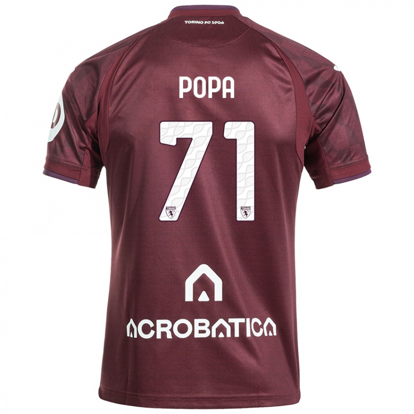 Homem Camisola Mihai Popa #71 Branco Castanho Principal 2024/25 Camisa Brasil