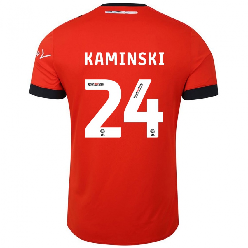 Homem Camisola Thomas Kaminski #24 Preto Laranja Principal 2024/25 Camisa Brasil